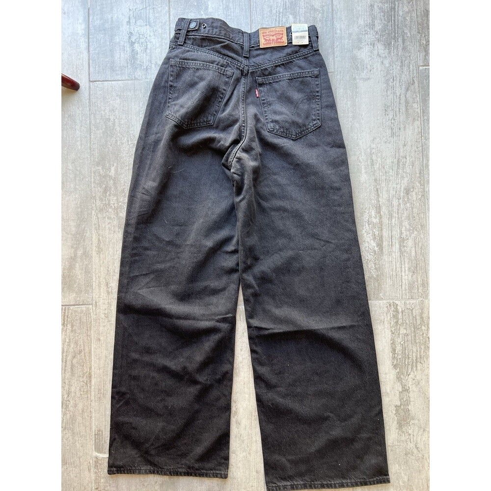 Levi's Women High-Rise Cinch Baggy Jeans Capturing Moments NEW Straight 27 x 31 - Picture 10 of 11